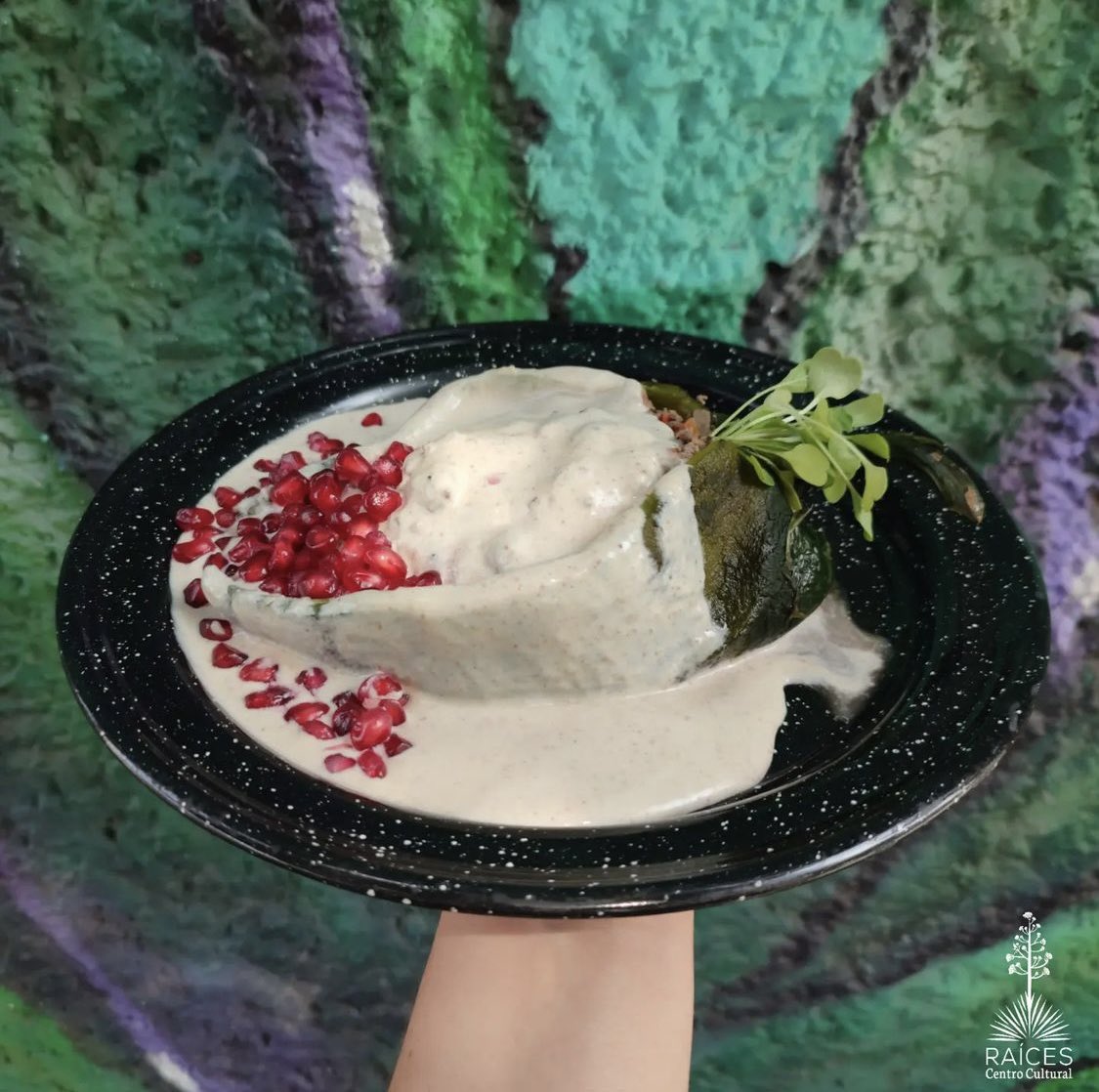 ¡Tiempo de Chile en nogada! Todos los viernes de septiembre visítanos y degusta con Raíces de este delicioso platillo “El secreto es hacerlo con amor” #chileennogada #cocinatradicional #echandoraices