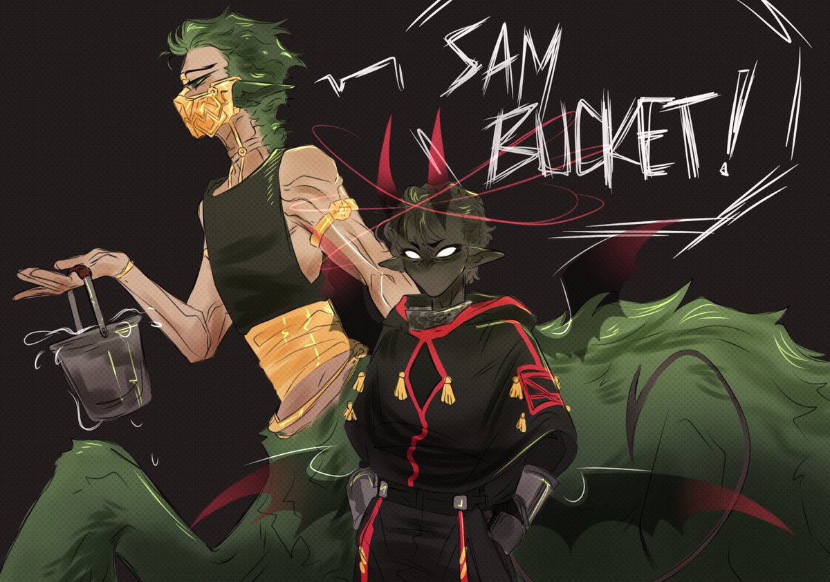 「Bucket! wish I had more time to shade it」|Leegeeのイラスト