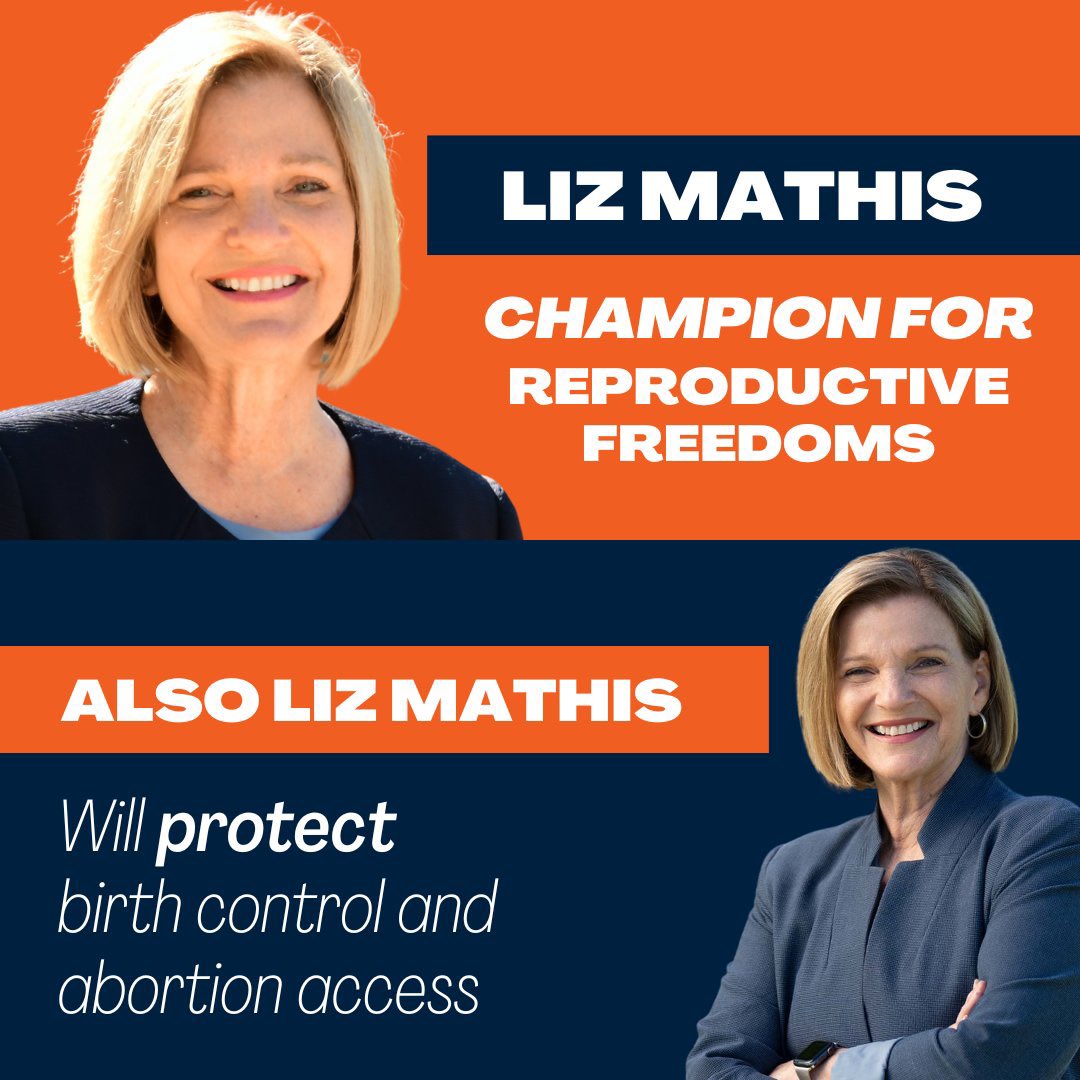 sji2783's tweet photo. Iowans can count on @LizMathis1 to protect our reproductive freedoms. #VoteBlue #IA02 https://t.co/2EhPNh45z9