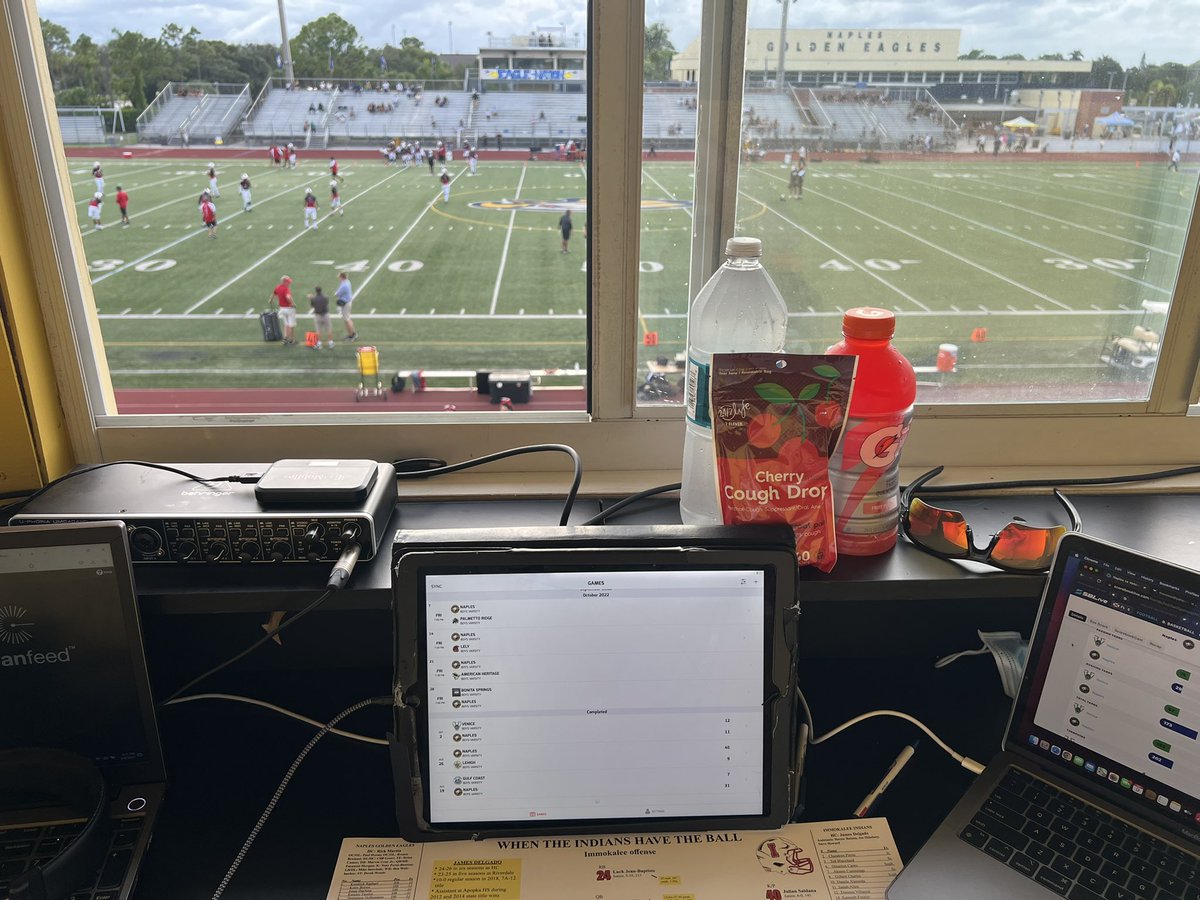 JustDWasson's tweet photo. Tonightโs office at Staver Field for @naplesfootball vs @ImmokaleeFB is brought to you by the letter M - for modern medicine! Listen live at @WGUF989! Live stats on @SBLiveSports!
#TwoKindsOfPeople #GoGoldenEagles #FluGame @FlaHSFootball https://t.co/XJtrxbMHMA
