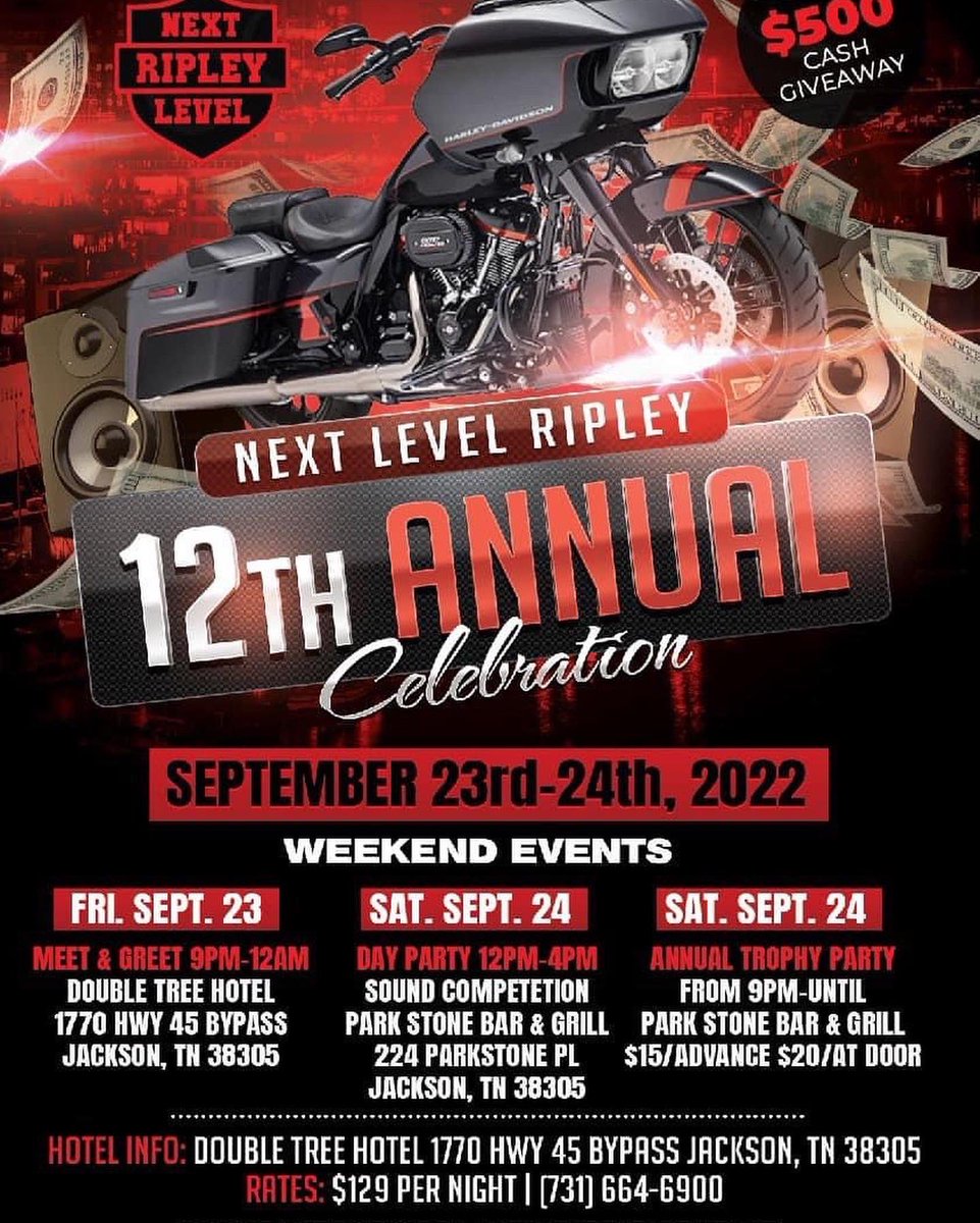 DJPAT1200's tweet photo. Aight, up next In the Next Level Nation is our Ripley Chapter! 12th anniversary party, so get get those rooms booked because it’s gonna be a party y’all https://t.co/D2gw6dBucQ