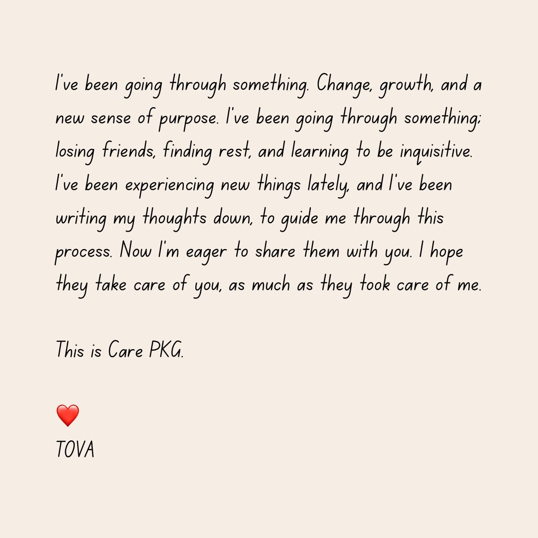 TOVAMakesMusic's tweet photo. here’s the official cover art of my upcoming EP, Care PKG. out sept 19th.
see below for a letter from me.
pre-save: https://t.co/Q0mNDhABGV
📷 the very talented Solim Abambora
#rnb #canadianrnb https://t.co/DLSamQQela
