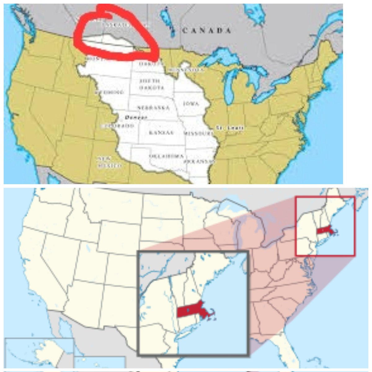 Dear <a href="/Canada/">Canada</a> 

I would like to propose a trade.

You get Massachusetts and we get the land  that you stole from the Louisiana Purchase? Let me know if you are interested