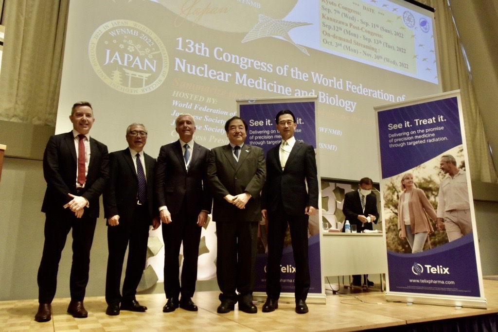 TelixPharma's tweet photo. A thought-provoking presentation and discussion yesterday at Telix’s seminar at the WFNMB Congress in Kyoto.
Thanks to Prof. Andrew Scott and panellists Prof. Xiaoli Lan, Mr. Atsushi Okamoto and Dr. Shintaro Nishimura for their insights.
#WFNMB #TelixJapan #NuclearMedicine https://t.co/BFBgRkifZo