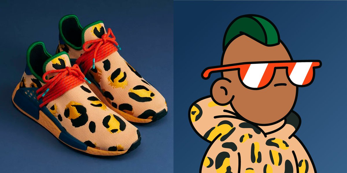 We love <a href="/Pharrell/">Pharrell Williams</a> new HU sneakers! Here's how a <a href="/doodles/">doodles</a> would look with the same patterns/colors! 

#NFTs #Doodles #Doods #Eth $ETH #NFT
