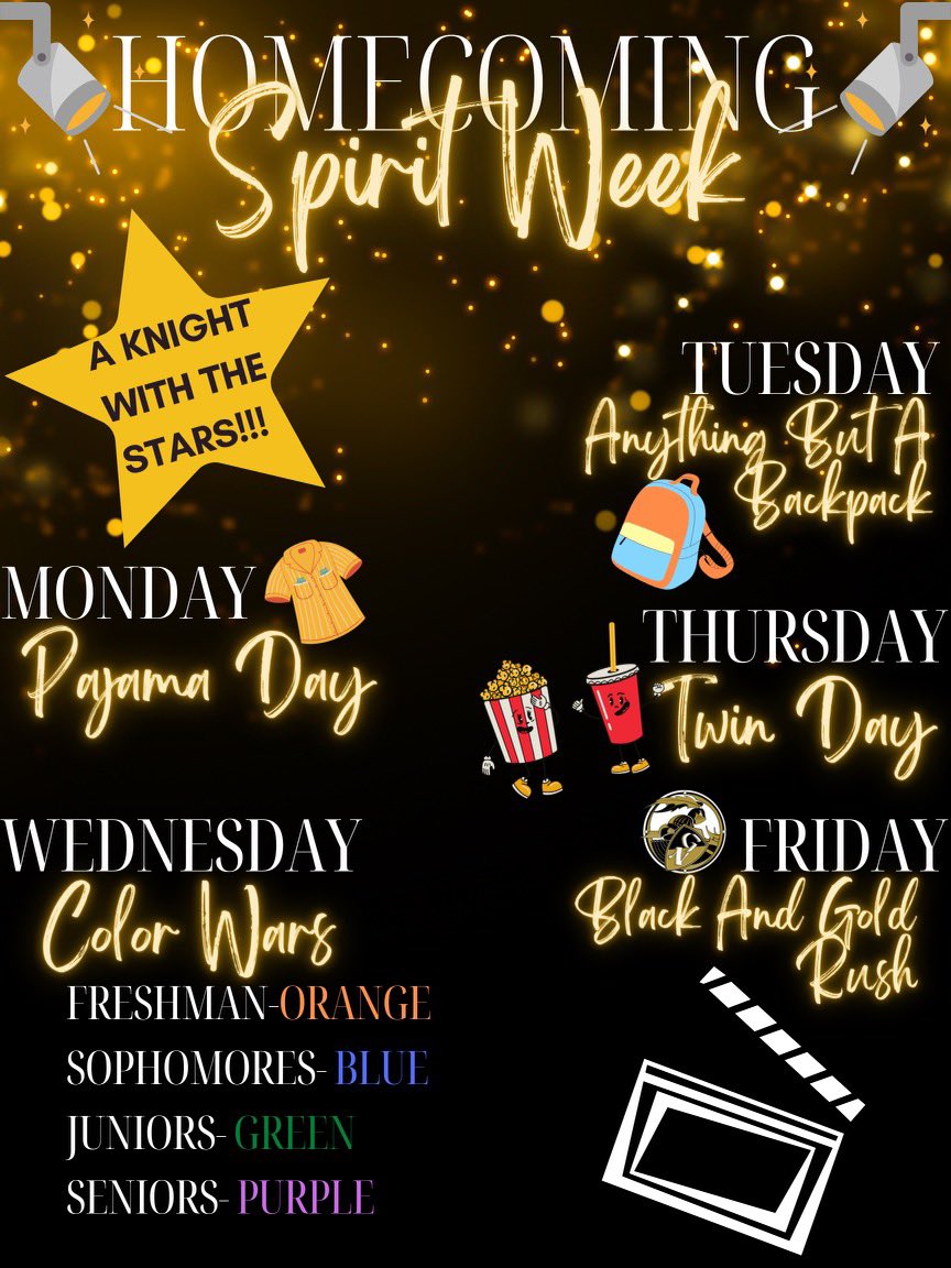 Who wants to twin with me next week? <a href="/GrayslakeNorth/">Knight Pride</a> get ready for homecoming! 💛🖤