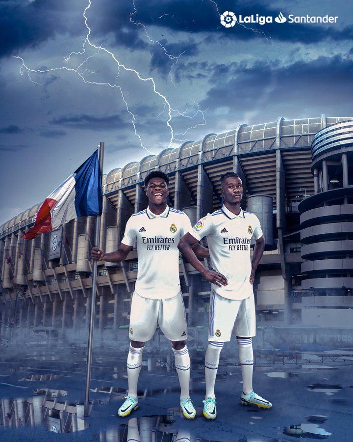 LaLigaFRA's tweet photo. Une génération talentueuse  ! ​​🤩​

🇫🇷 @Camavinga🤍 @atchouameni 🇫🇷
 
#LaLigaSantander https://t.co/b2lpw5CagB