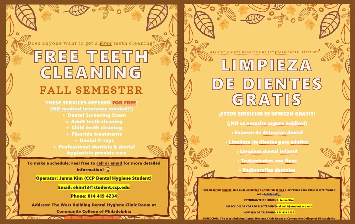 SSJWC's tweet photo. The SSJ Welcome Center is pleased to share the following information regarding Dental Health.

El Centro de Bienvenida de las Hermanas de San José le da gusto compartir la siguiente información con ustedes con relación a salud dental. https://t.co/XURPpHtpE4