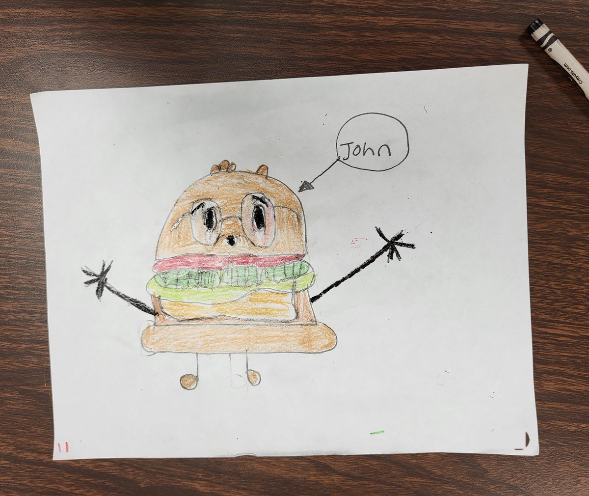 Stefanie_BJ's tweet photo. Speech students working on combining sentence fragments and describing through art. "My hamburger is cooler and more famous than you!" #speechtherapy #schoolspeech
@SammonsES_AISD https://t.co/ckIjRGvjVW