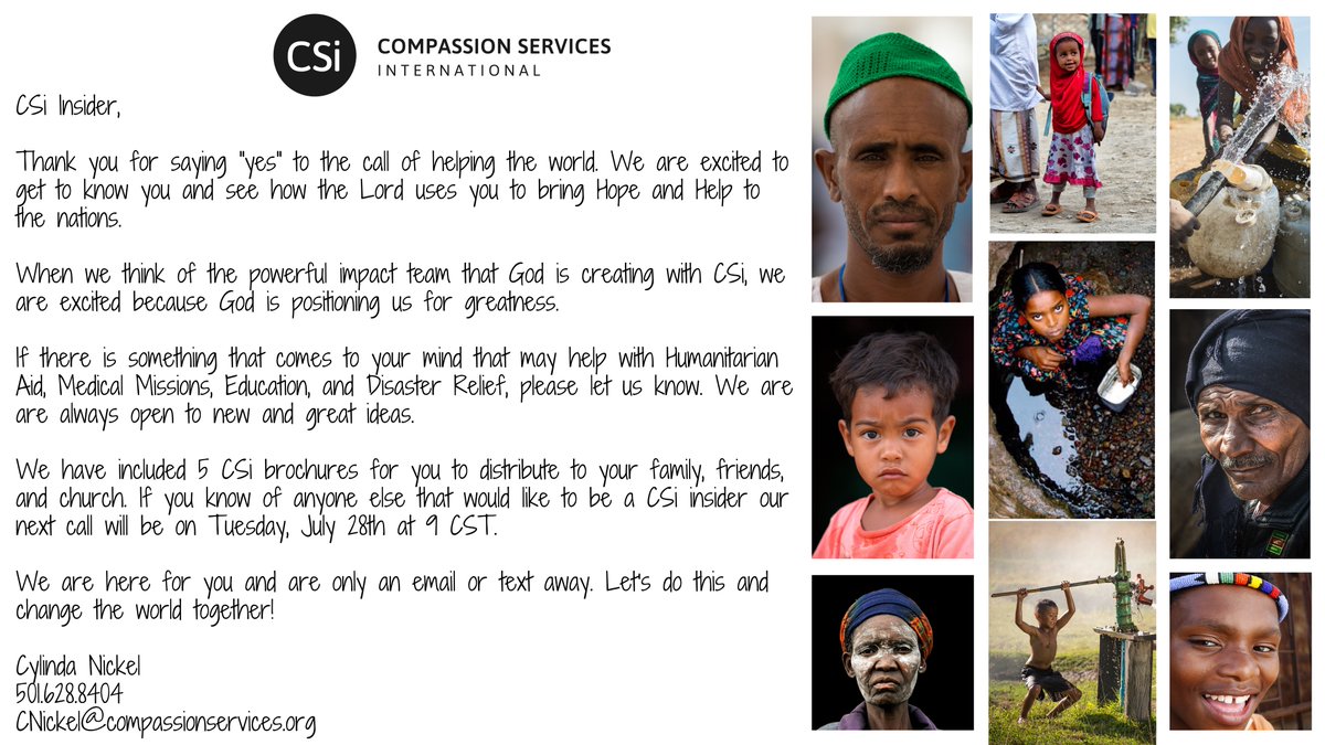 Compassion Services International tweet media