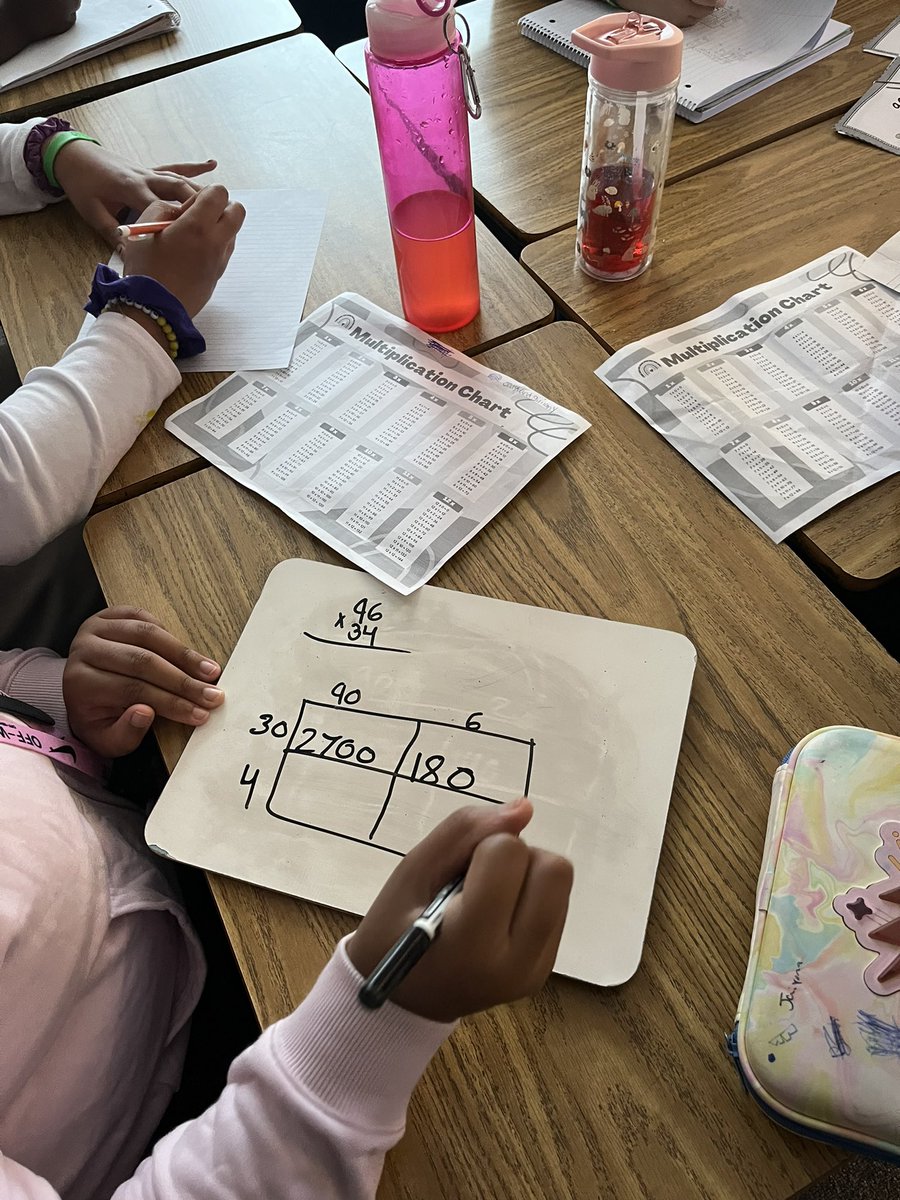 TeacherMrsAllen's tweet photo. We played a fun game of 4 in a Row to help strengthen fluency with multiplying multi-digit numbers. #Competition #mathisfun #multiplication #fourinarow https://t.co/EVUaQH6AHc