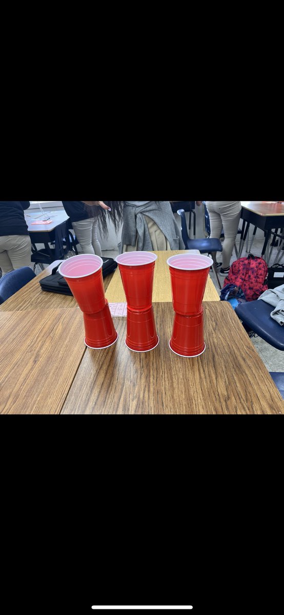 AvidNoms's tweet photo. Guess what today is????? You got it, it’s Collaboration Fun Friday. We are stacking cups together. Cups flying everywhere. #AVIDfamily #AVIDRocks #collaborationwriting #workingtogether @MonroePrincipal @SavvyEducator_T @TheMan_MrCoates @PGCPSAdvancedP1 https://t.co/9gF9HcIfYx