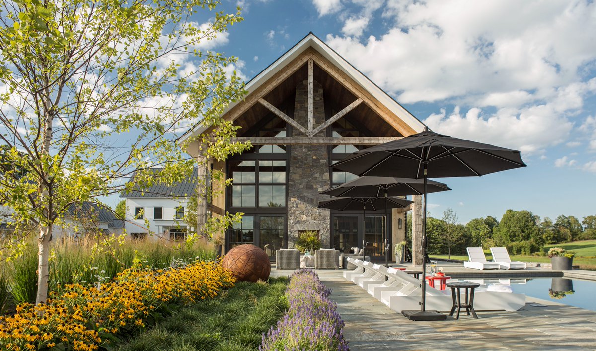 RoundtreeConst1's tweet photo. This fabulous home bar and outdoor pool area are all you need for entertaining friends and family in this modern Champlain Valley farmhouse. 
Project Credits: 
Architect: Truex Cullins
Photography: Westphalen Photography
Go to https://t.co/n699U3Ba6n for more info! https://t.co/HHJGO1AaBz
