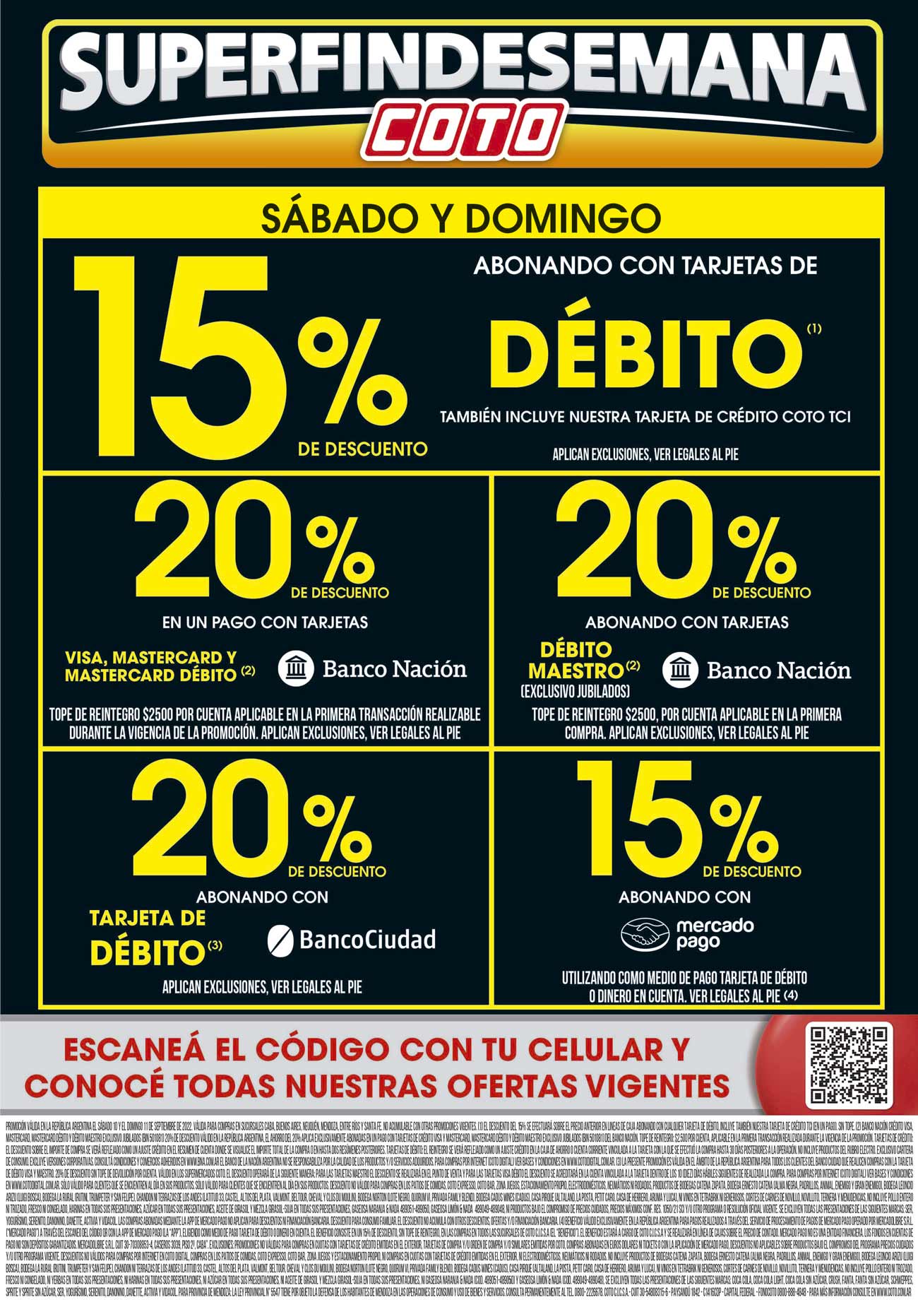 ¿Cuando hay descuento en Coto con Banco Nación?