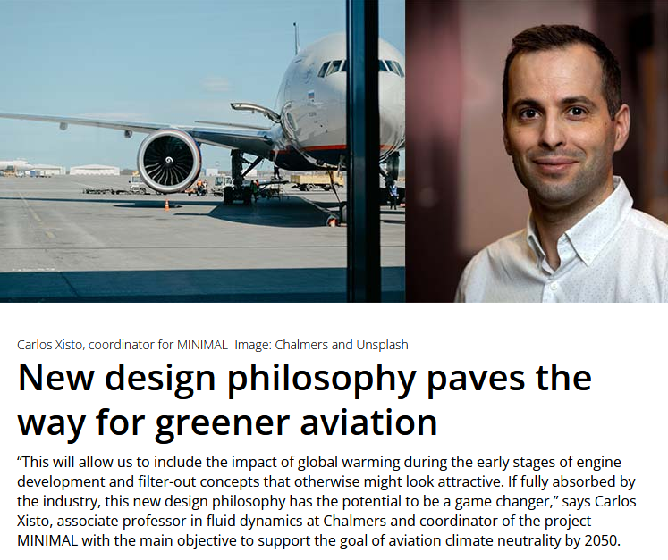 minimal_project's tweet photo. "New design philosophy paves the way for greener aviation" - Carlos Xisto, Coordinator of the @HorizonEU    MINIMAL project, started on the 1st of September 2022 ⬇️
https://t.co/3EBXIDTj2w https://t.co/mugysvq5MM