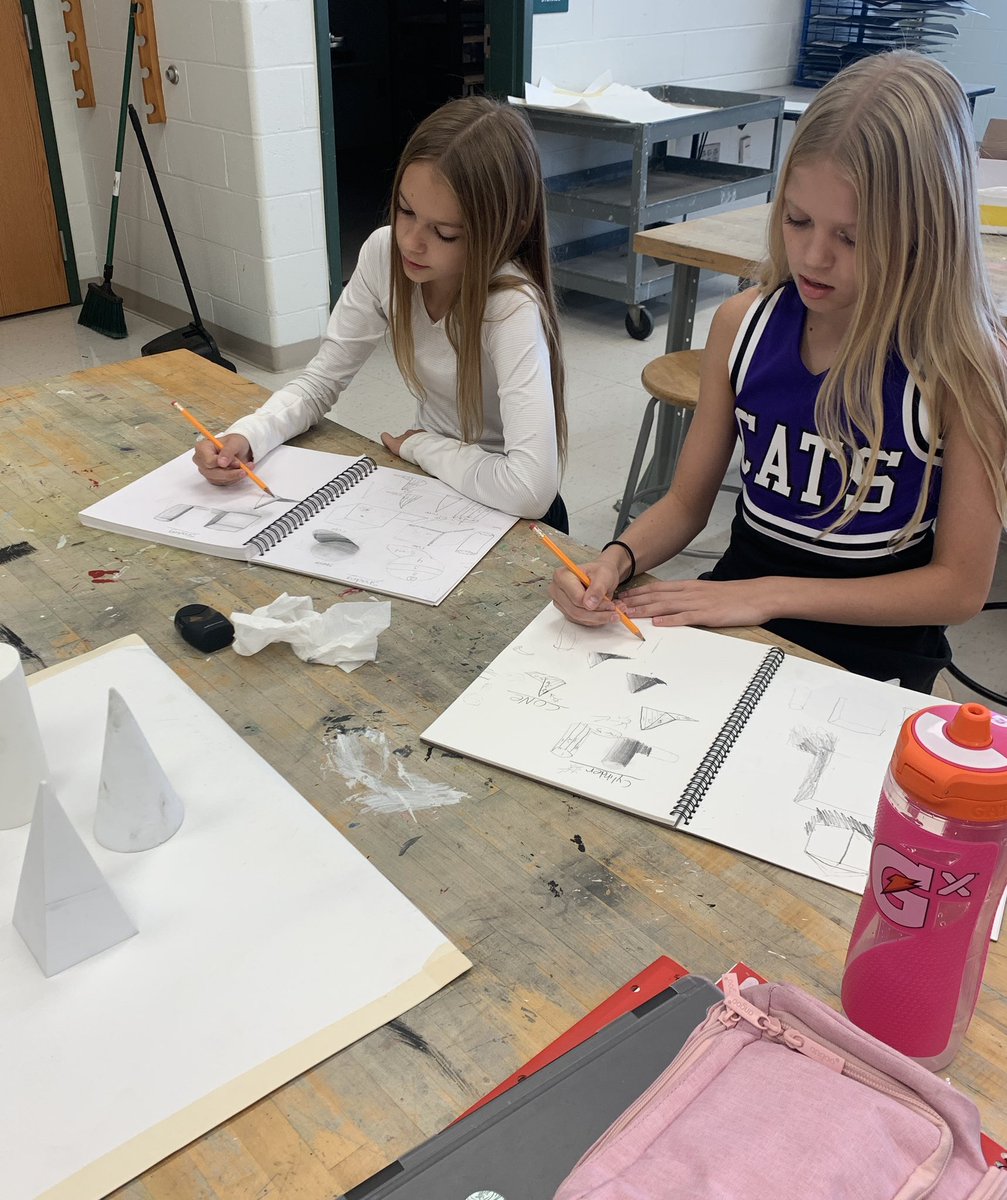 I’m so impressed with the hard work of my 6th &amp; 7th grade art students who are drawing from observation! Keep up the wonderful work!! <a href="/WMSTimberwolves/">Wildwood Timberwolves</a>