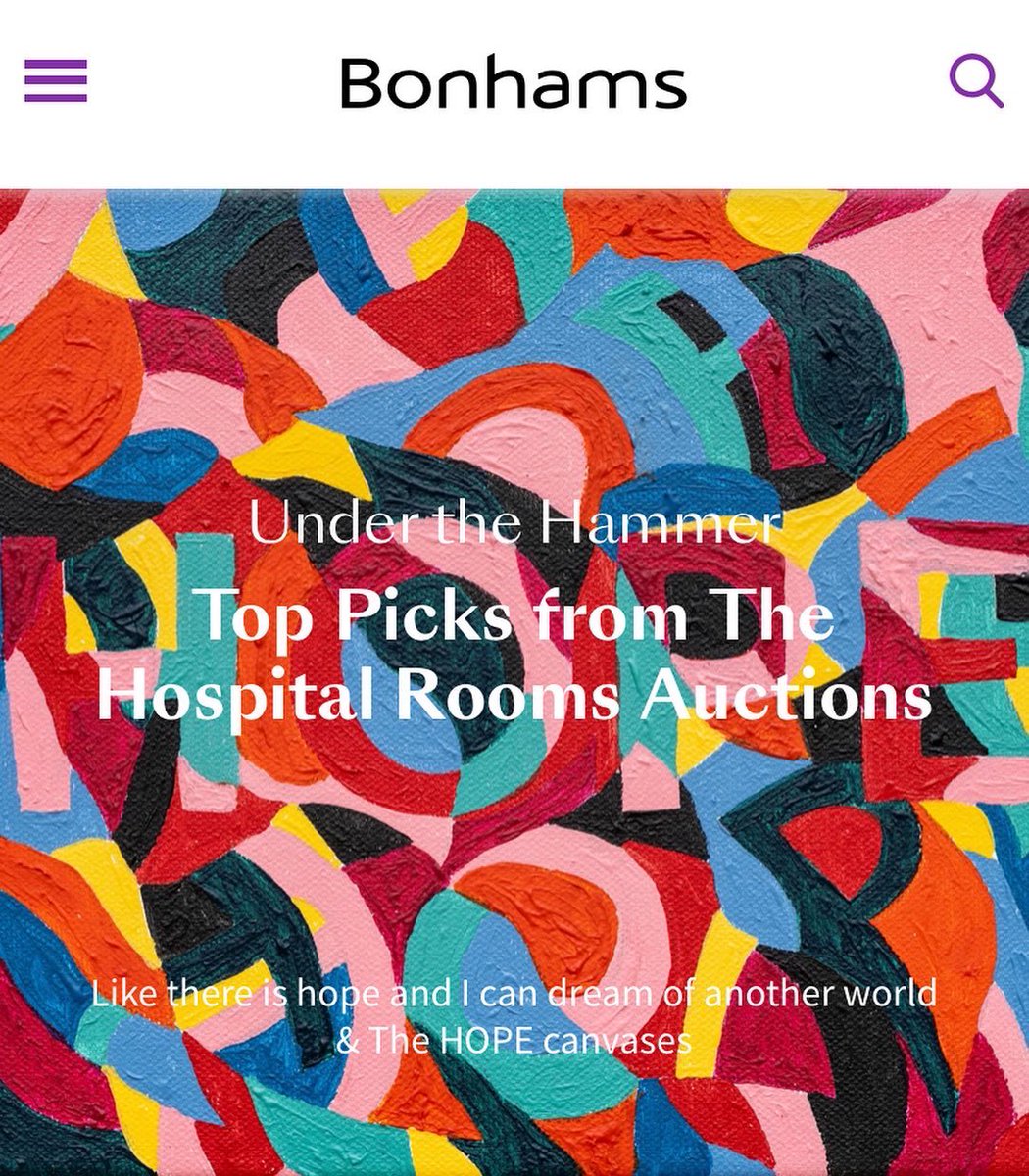 Under the Hammer
Top Picks from The Hospital Rooms Auctions

Neil Wenman, <a href="/NiamhyWhite/">Niamh White</a> and I chose 6 artworks to write about for <a href="/bonhams1793/">Bonhams</a> ‘Under the Hammer’ feature.

bonhams.com/stories/34986/