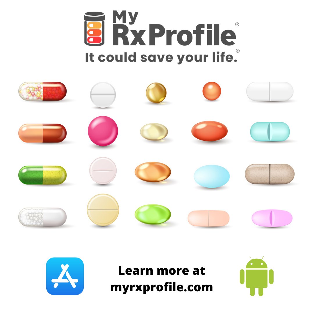 Do you know what you're taking?

Pills/tablets come in many shapes and sizes. Use the MyRxProfile application to confirm you are taking the correct medication.

It could save your life.®

#medication #selfcare #ADR