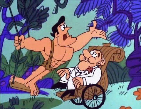 CoolComix's tweet photo. Happy 55th Anniversary to the ABC Saturday morning cartoon George of the Jungle, which debuted on Sept 9, 1967.
Watch out for that tree!
#GeorgeOfTheJungle #TomSlick #SuperChicken #cartoon #animation #watchoutforthattree #televisionhistory https://t.co/En9W6aYeaK