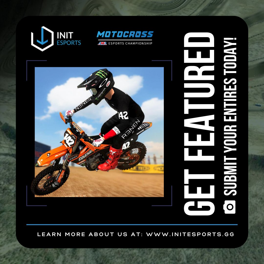 init_esports's tweet photo. Our recent AMA Esports Motocross Championship was full of very interesting racers - and we WANT to get you guys featured on our social media channels! Send us a message, we want to get you featured on our social channels. 😎
#amaesportsmotocross #ama #motocommunity #MXsimulator https://t.co/zvwyCqscc5