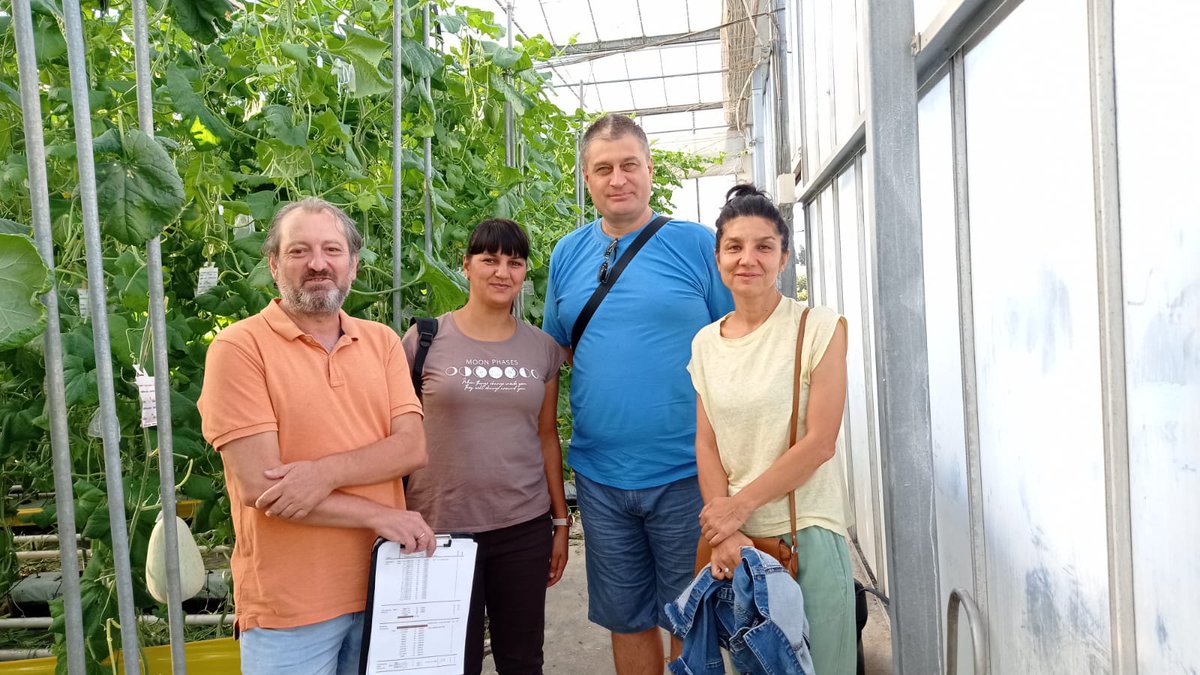 geno_breed's tweet photo. Our collegues from Maritsa Research Institute visited our melon experiments in Cajamar @ADNAgroFood @antoniomonfor @mjgonpa @baixauli25 @HARNESSTOM_EU @IBMCP https://t.co/gAkPrpR1xu