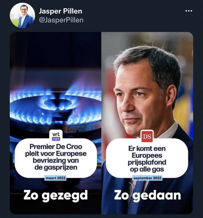 Er is nog geen plafond.
Verschillende landen hebben gezegd dat ze voorstel willen bekijken maar bevoorrading willen garanderen.
De factuur is nog altijd niet gedaald….

#energierekening