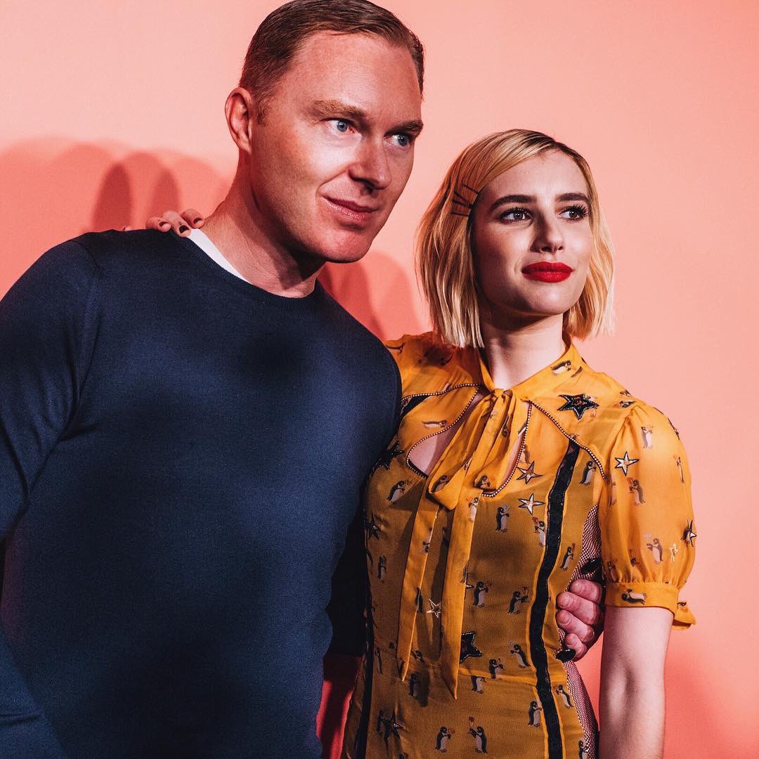 Coach's tweet photo. Brb, building our dream girl group. 💘 Flashback to #CoachSS18, when #EmmaRoberts, #SelenaGomez, #SabrinaCarpenter, #PetraCollins & #AnnaCollins all showed up and showed out. #CoachSpring23 #NYFW #NewYorkFashionWeek #CoachNY https://t.co/D3IuxO4gPq
