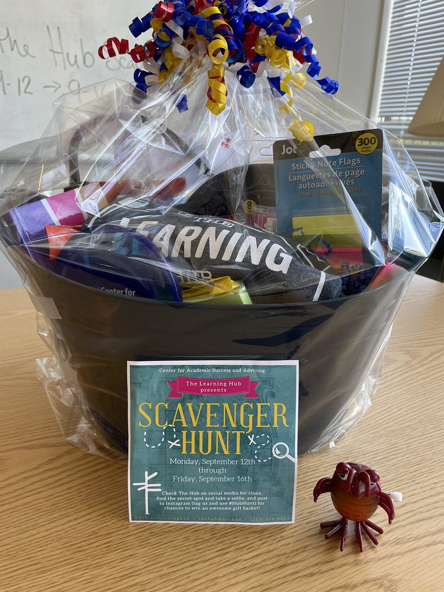 UISLearningHub's tweet photo. We have a great prize basket for our Scavenger Hunt next week.
Be sure to follow us on Instagram to participate in #HubHunt https://t.co/2wRehXt8x1