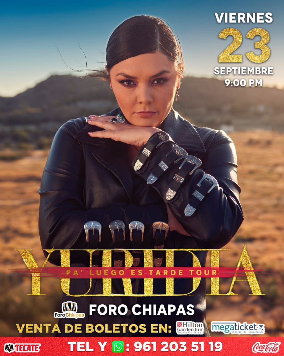 ¿¡¿Eyy #Tuxtla, ya están listos para vernos el 23 de septiembre en #ForoChiapas, con el #PaLuegoEsTardeTour?!?

🎫 megaticket.boletosenlinea.events
