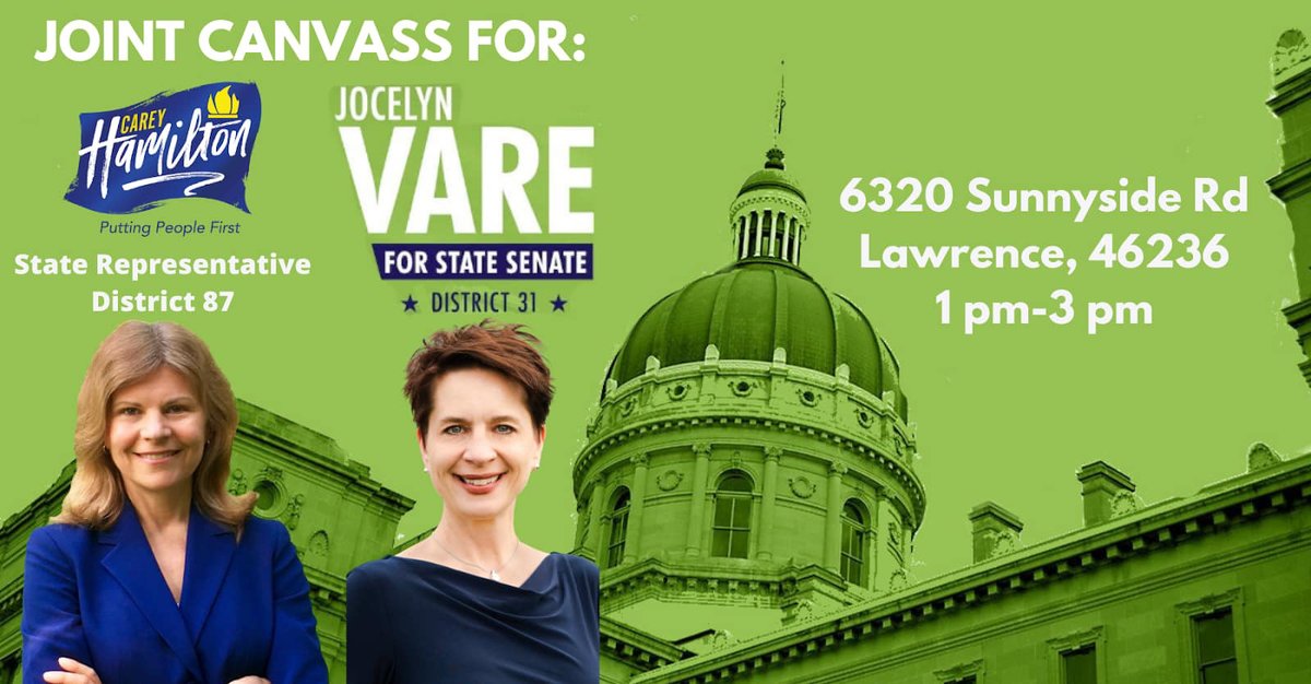 Join us Saturday to help elect two great leaders! 

Sign up here: mobilize.us/jocelynvarefor…