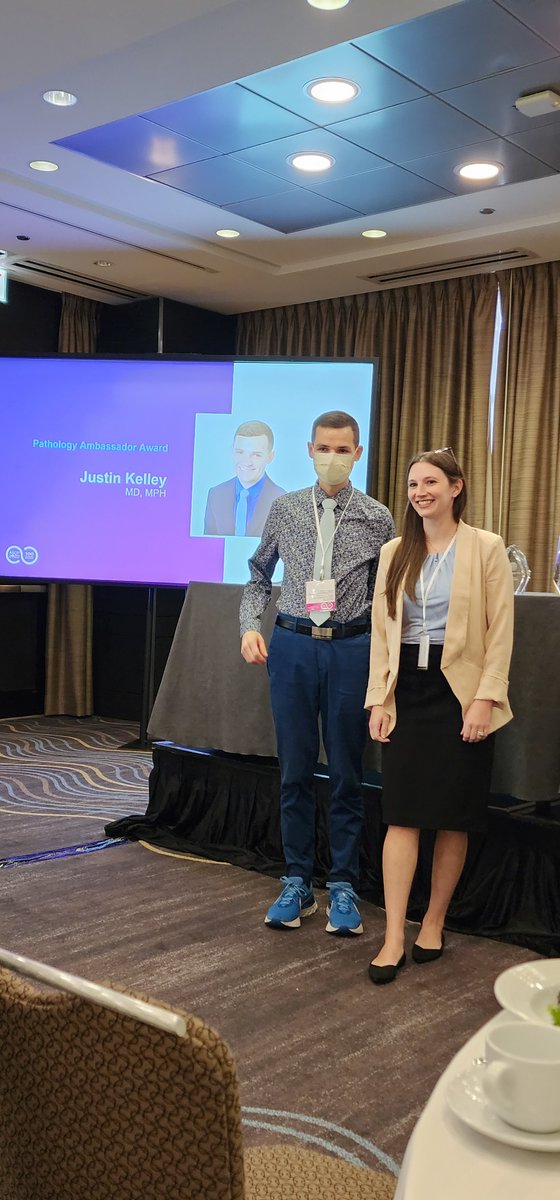 EviAbadaMD's tweet photo. Our Pathology Ambassadors are at the center of our outreach efforts in promoting Pathology to Medical students. Congratulations to Dr. @JulianneSzczep1 & Dr. Kelley on receiving the Pathology Ambassador award at #ASCP100! @ASCP_Chicago Resident Council celebrates you!! #ASCPResCo https://t.co/uR8XLVydtB