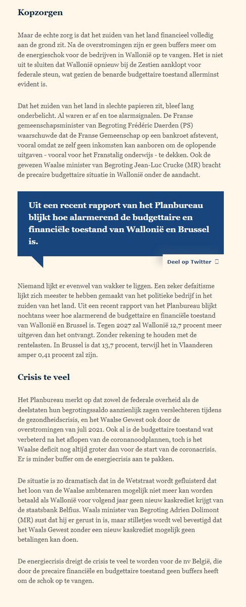 IENouwen's tweet photo. Het functioneren van de Waalse en Brusselse overheden hangt af van een kaskrediet bij een gepolitiseerde overheidsbank. 😎

Het kaat koet. 
#LatenWeVriendenBlijven https://t.co/nMEaNkHDQZ