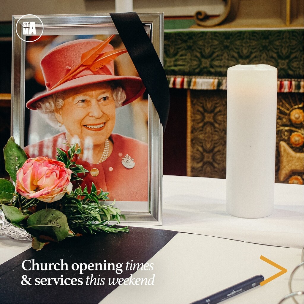 This weekend we will be opening the church and changing our service times to create spaces for you to grieve and give thanks for Her Majesty Queen Elizabeth II. We also have a "book of condolences" available for you to sign and light a candle in the memorial chapel. 🕯

Churc…