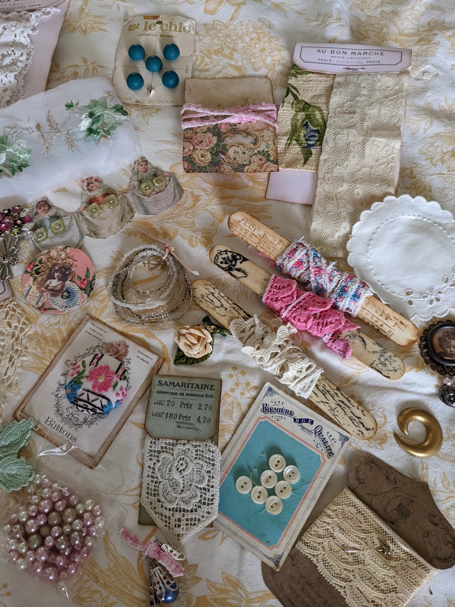 KimGullett3's tweet photo. The latest addition to my #etsy shop: Vintage Lace Junk Journal kit-Slow stitching-Shabby Chic Journal-Fabric Cover Journal Kit https://t.co/RymCD3orqG #shabbyjournal #vintageshabby #shabbychic #shabbysupplies #journalbundle #slowstitch #journalsupplie https://t.co/adb97p3VVu