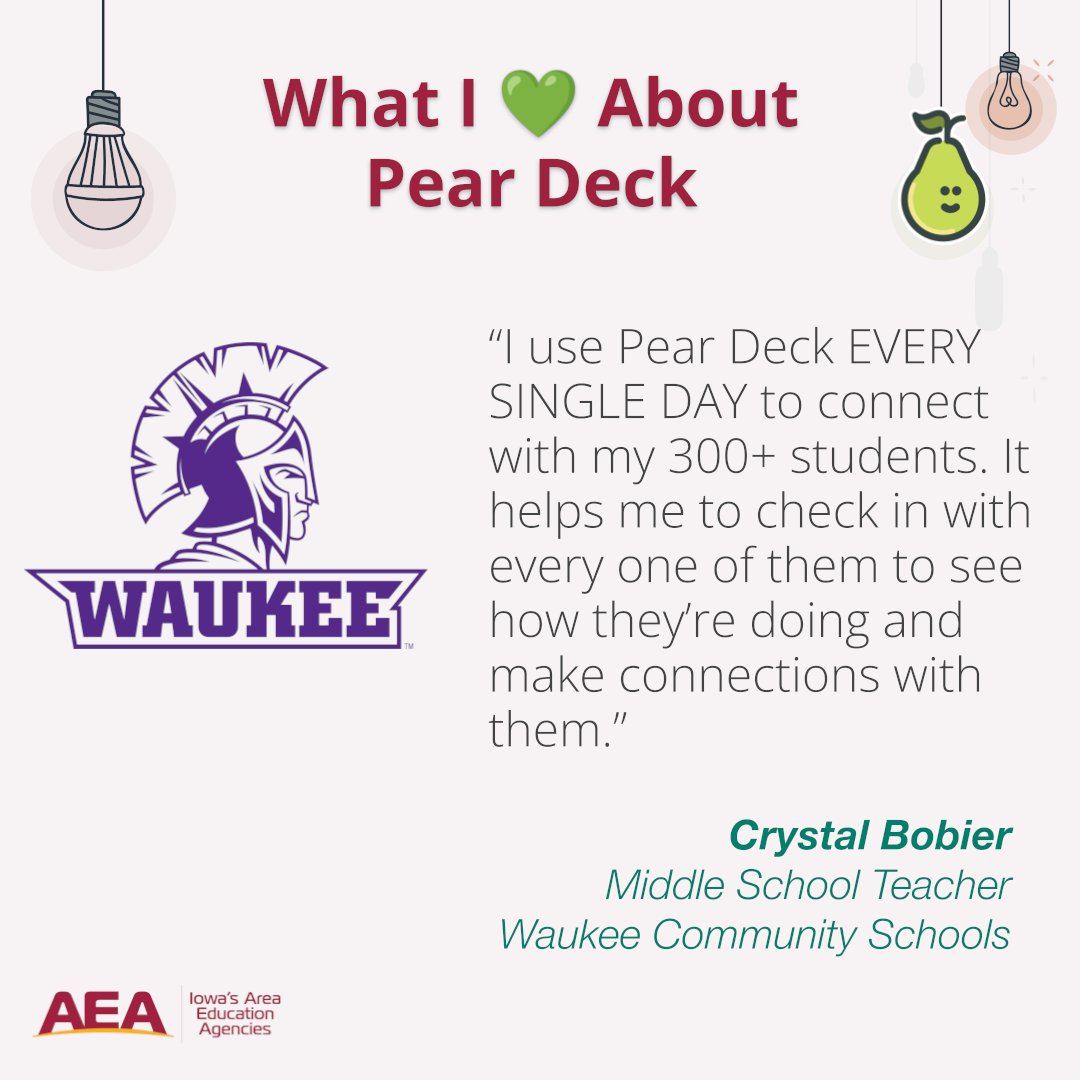 iowa_aea's tweet photo. Use @PearDeck 🍐to check in at the beginning of your activity or use one of these SEL Templates 🔗 https://t.co/wUgtybRDfT
✅ Check out more: https://t.co/HXBtivQcTx
@WaukeeSMS #SMSWaukee #iaedchat #iowaeaa #itecia https://t.co/sWC0IintGM