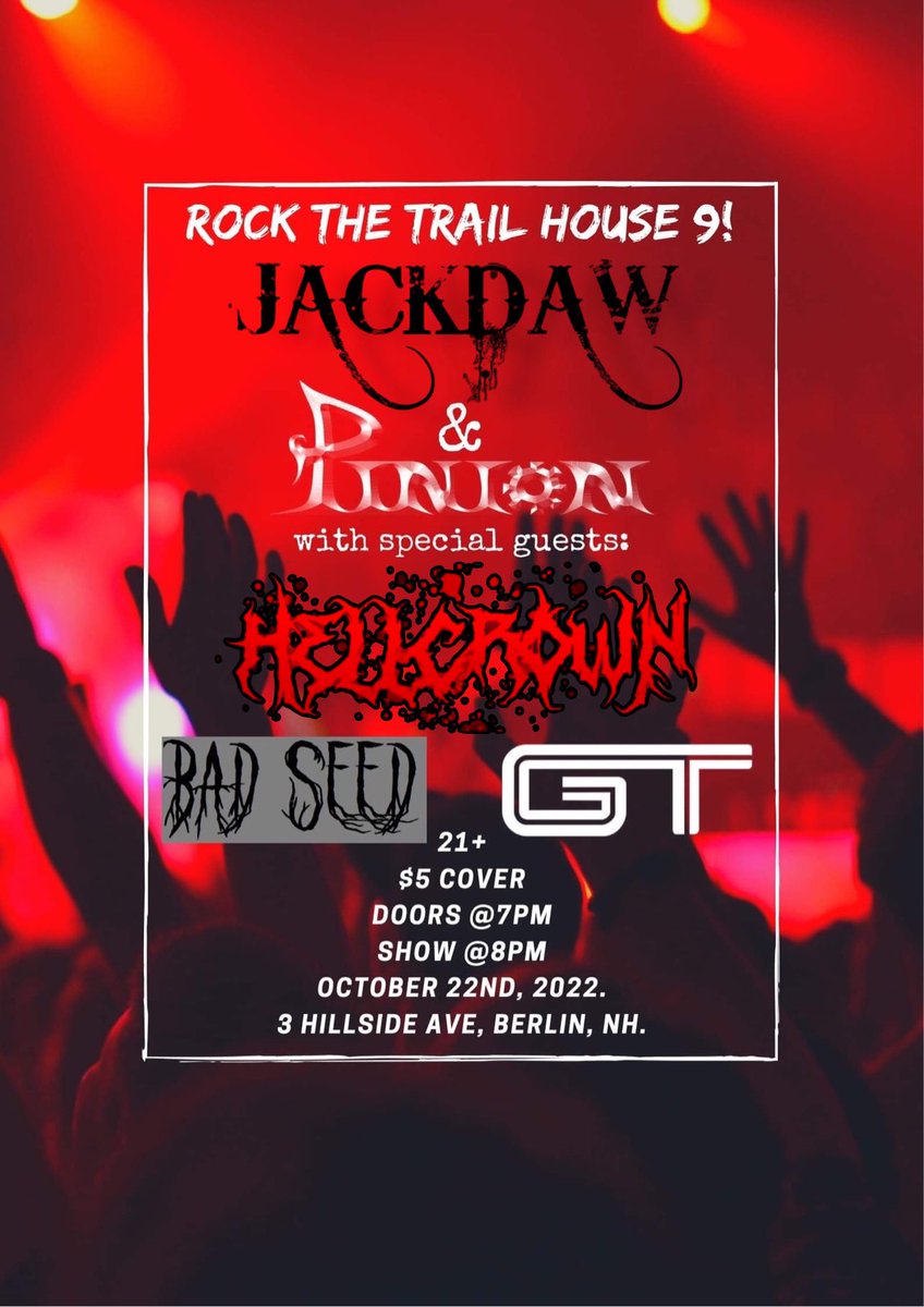 JCroft93's tweet photo. See you in October!!!! 🤘🔥👑💀 https://t.co/ipKHuzDN8o
