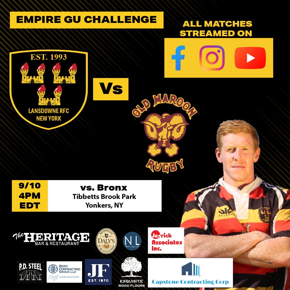 Our reserve side matches are also now all covered online thanks to New Logical. We aim to win all matches, but we plan to build our squad depth with our Challenge side in the 4th division of USA Rugby. Let's go Lansdowne!

youtu.be/OY1VmKCkwlY
