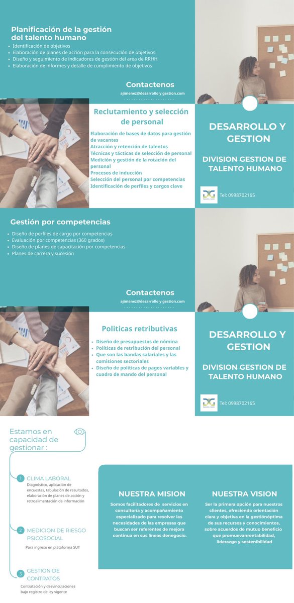 Podemos acompañar a su empresa en el desarrollo de su potencial humano #talento humano
