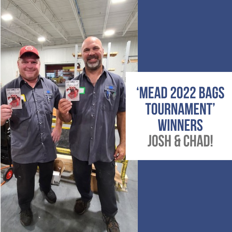 MeadMetals's tweet photo. Congratulations to Josh and Chad, two of our first shift operators, who defeated the two-time defending winners at our Mead 2022 Bags Tournament! We enjoyed BBQ, each other's company, and a bag tournament. https://t.co/w6A1C3ZnrB