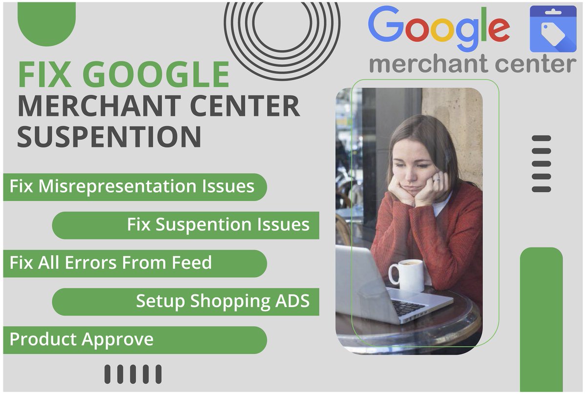 MdTusha73999321's tweet image. Are you looking for a Fix Google Merchant Center Expert? Who can able to do Fix Suspension Google Merchant Center, and Run Google Shopping Ads?
Gig link:shorturl.at/xFHU5
#FiverrGig 
#googleads #fixgoogle #fixsuspendedgooglemerchant  #merchantcenter  #shoppingads #remotejob