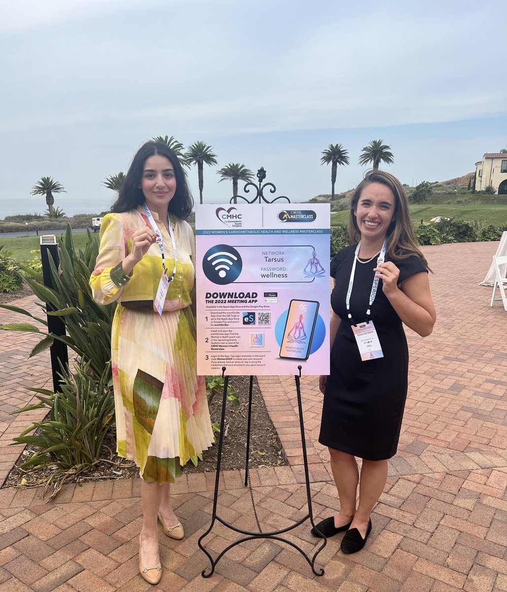 @jholtzman3 and I are excited to share with you our @CMHC_CME 2022 Women’s Cardiometabolic Health and Wellness Master Class experience and knowledge!!

Follow us and #CMHCWomensMC for live experience 🫀
@CardioNerds