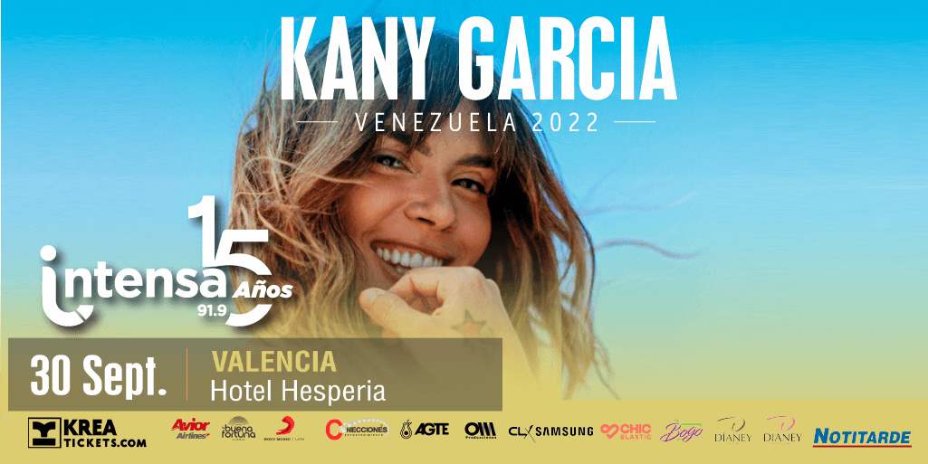webnotitarde's tweet photo. Kany García llega a Valencia este viernes 30 de septiembre para celebrar el 15to aniversario de Intensa 91.9 @kanygarcia 

Compra tus entradas ya en https://t.co/nqhSsSROiU y en las taquillas del Hotel Hesperia. https://t.co/2dEGNwhyKz