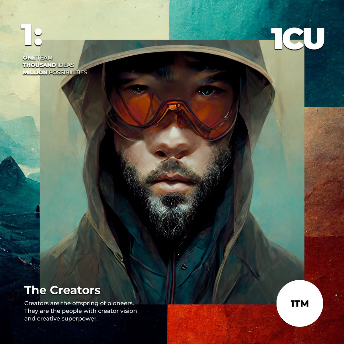 1CUx1TM's tweet photo. Creators are the offspring of pioneers.
They are the people with creator vision. With creator vision, they see what they imagine. Many of them don’t know what they can do, or how powerful they can be. 

💘Follow/RT/Like for a #FreeMint WL 

#1CU x #1TM 
#PioneerPass https://t.co/N9SssIQUcZ