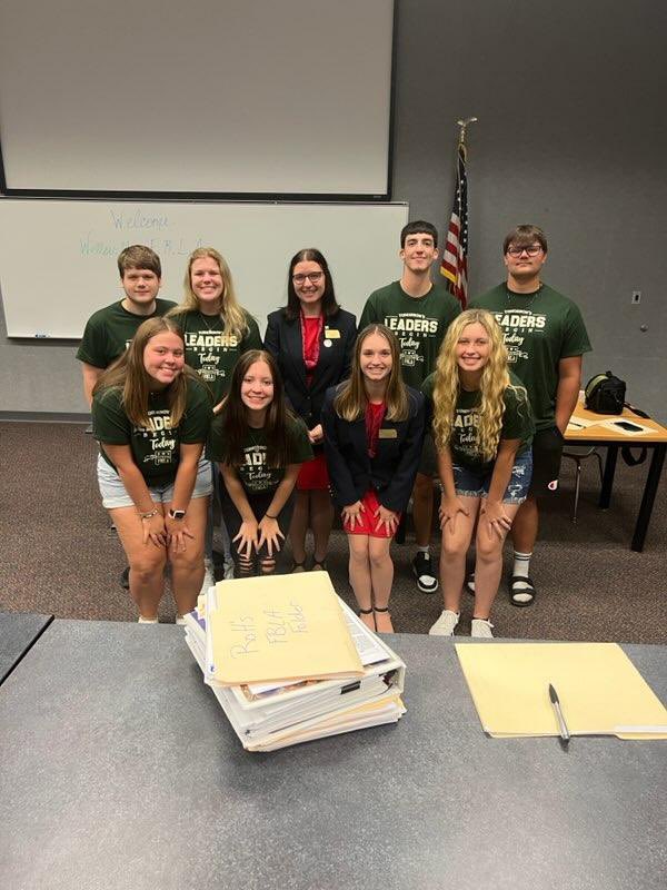 Yesterday, our local officer team traveled to Burlington High School to discuss our chapter! Thank <a href="/Bton244/">Burlington USD#244</a> Burlington High School for having us!