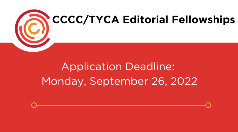 CCCC &amp; TYCA invite applications from individuals who are interested in one-year fellowship working with the editor of CCC, the editor of Forum, or the editor of TETYC. No previous experience is required or assumed. Learn more &amp; apply by September 26, 2022. cccc.ncte.org/cccc/editorial…