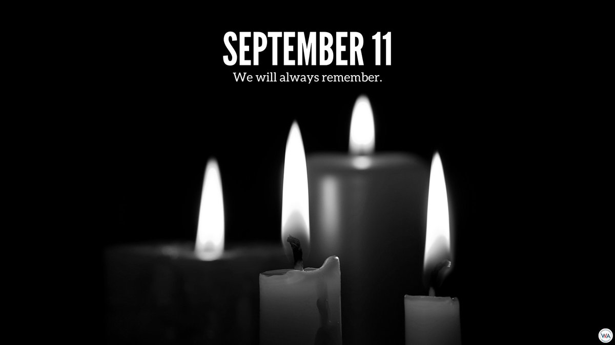 washdems's tweet photo. We will #NeverForget the tragic events of 9/11. Today, we remember and honor those who lost their lives, those who stepped up to serve, and the countless sacrifices made in the time since. https://t.co/r3RI5U4pyg