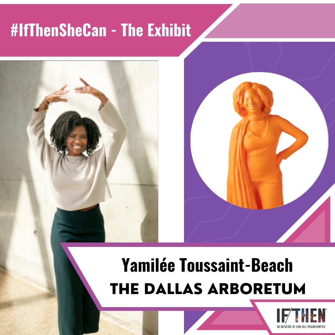 My statue is going to the Dallas Arboretum & Botanical Garden from Sept 9 - Dec 31! I'm so excited to continue to be a part of this project and to be among such great company of fellow women in STEM. Head to ifthenexhibit.org to learn about the “Pop Up.” @ifthenshecan