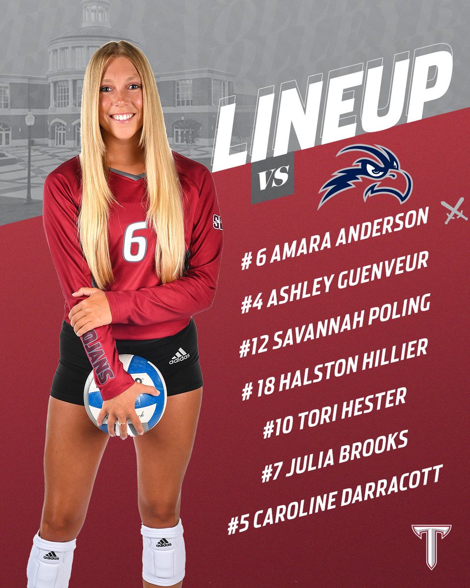 Ohh, would you look at the time!

🆚: North Florida
⏰: 4:00 p.m. 
📍: Birmingham, Ala.
📊: gotroy.us/3KUyTT8

#BuildTheEmpire | #OneTROY ⚔️ 🏐