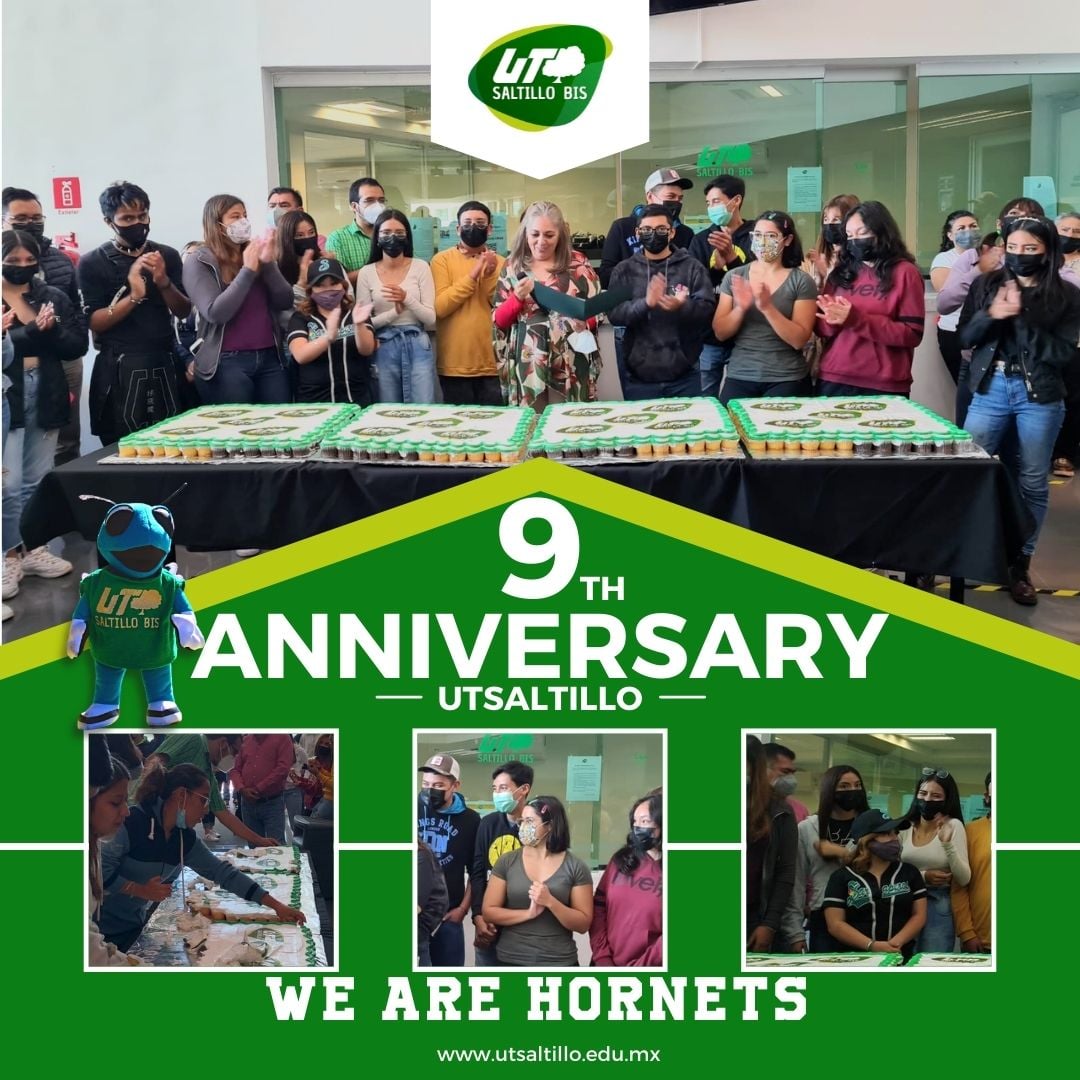 UTSaltillo's tweet image. En un ambiente festivo nuestra Rectora,  estudiantes, docentes y personal administrativo celebramos el noveno aniversario de nuestra institución. Que sean muchos años de proyectos, logros, innovación  y calidad educativa.

#UTSaltillo #9Aniversario