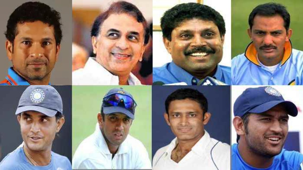 JexmoonIT's tweet photo. Legendary players of Indian Cricket https://t.co/nJ4NZDIRPp